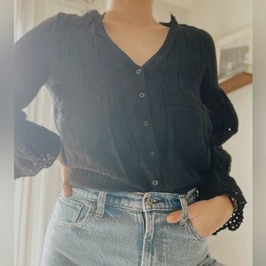 Long sleeve Button Down Blouse